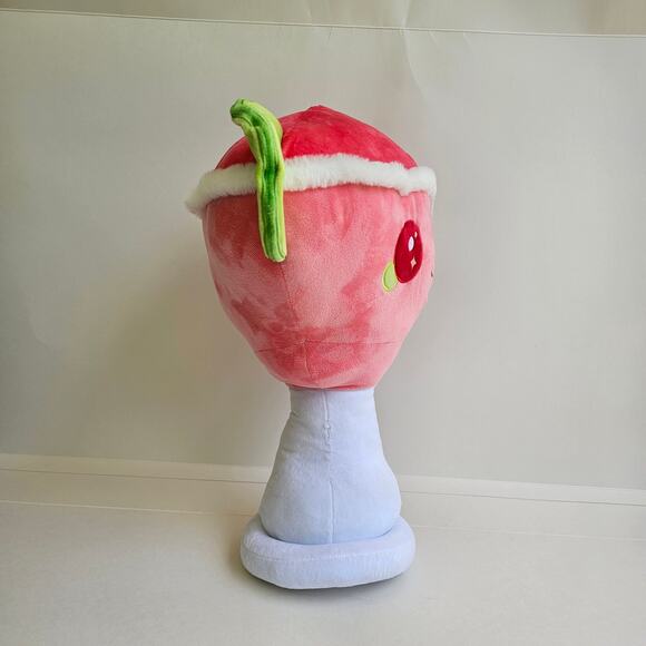 Kawaii Cocktail Plush Strawberry Margarita Martini Daiquiri Drink Stuffed Pink - Picture 4 of 8